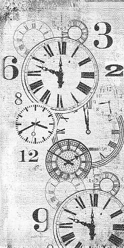 About Time Panel White Art Print by Walter Robertson