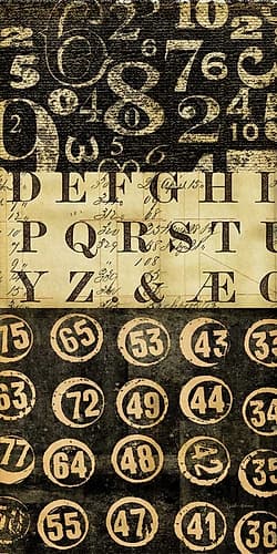 Numbers Game 3 Patterns Print