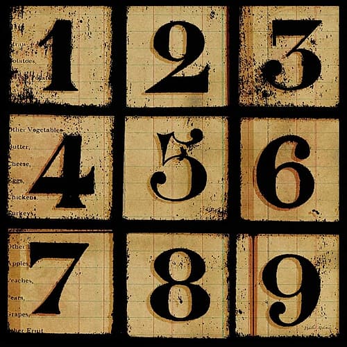 Take A Number 1 Patterns Print