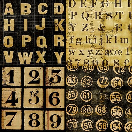 Take A Number 3 Patterns Print
