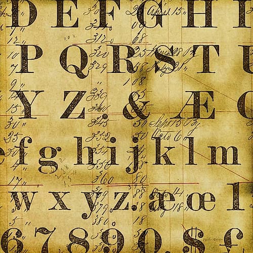 Letter Story 2 Patterns Print