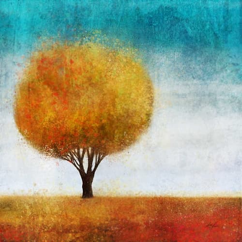 Golden Tree 2 Art Print