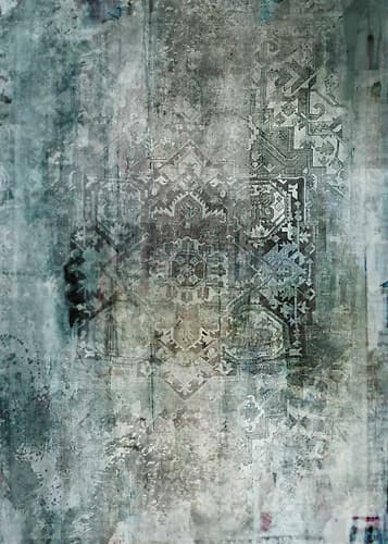 Worn and Faded Géométrique reproduction