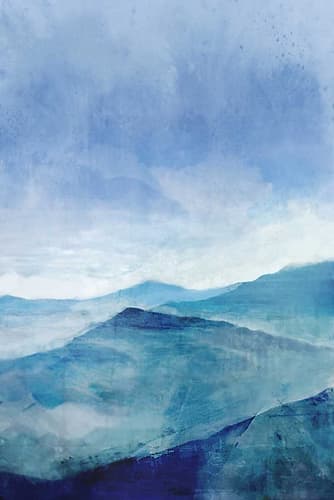 Blue Range Art Print