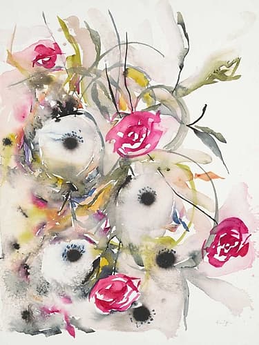 Watercolor Field 1 Art Print
