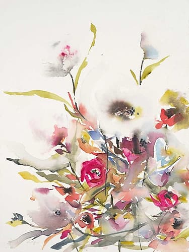 Watercolor Field 2 Art Print