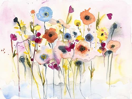 Junes Flowers Art Print