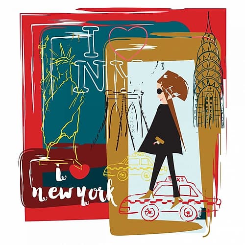 I Love New York Art Print by Esther Bley Designs