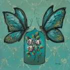 Butterflies And Cloche Kitchen Print