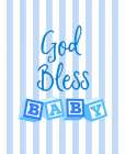 God Bless Baby Blue Art Print