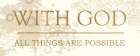 WITH GOD Art Print