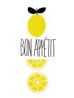 Bon Appetit Lemons Art Print