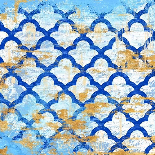 Moroccan Spa 3 Patterns Print