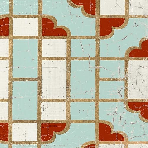 Garden Tile 4 Art Print