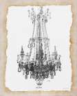 Paris Chandelier 1 Art Print