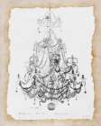 Paris Chandelier 2 Art Print