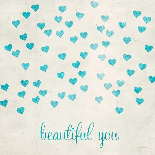 Beautiful You in Blue Art Print by Morgan Yamada