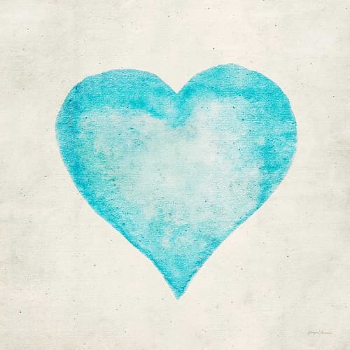 Blue Heart Art Print by Morgan Yamada