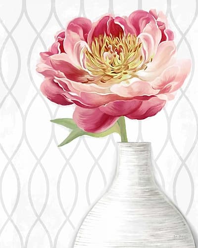 Designer Peony 2 Art Print by Art Atelier Alliance