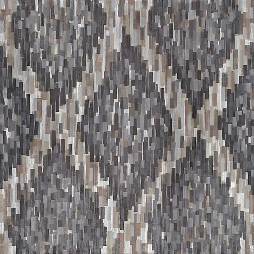 Linear Ikat-Black Art Print by Art Atelier Alliance