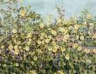 Yellow Hollyhocks Art Print