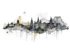 Edinburgh Skyline Art Print