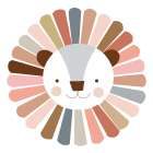 Happy Lion Art Print