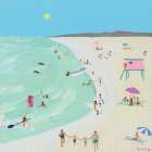 Hazy Beach Days Art Print