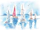 Yachts Art Print