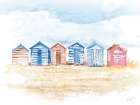 Beach Huts Art Print