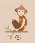 Monkey Art Print