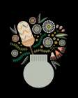 Banksia in Vase Art Print