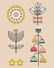 Mixed Flowers I Art Print