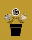 Scandi Flowerpot Art Print
