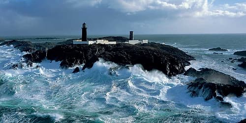 Phare De Slyne Head, Galway, Irlande Coastal Print