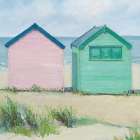 Beach Huts Art Print