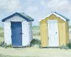 Two Beach Huts Art Print