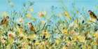 Garden Goldfinches Art Print