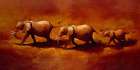 Three African Elephants Art Print