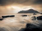 Sepia Sea, Lofoten Islands Art Print