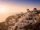 Lazy Days, Santorini Art Print