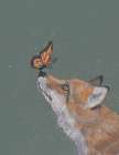 The Fox and the Butterfly Art Print
