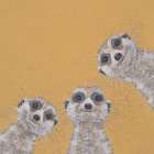 Threes Trouble Art Print