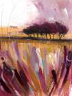 Through the Bracken in Mauve Art Print