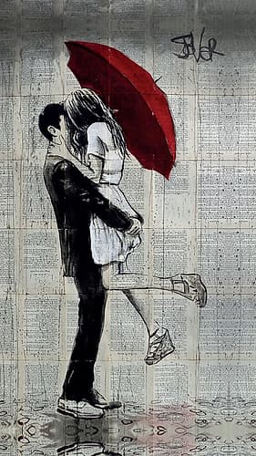 Forever Romantics Again Art Print by Loui Jover