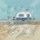A Weekend at the Seaside Art Print