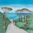 Beach Path Art Print