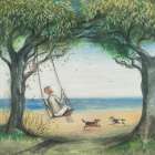 Up In The Air So Blue Art Print