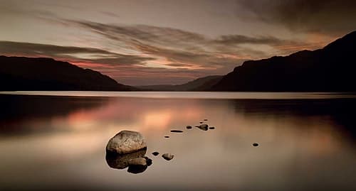 Ullswater Rocks Coastal Print