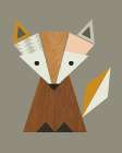 Geometric Fox Art Print